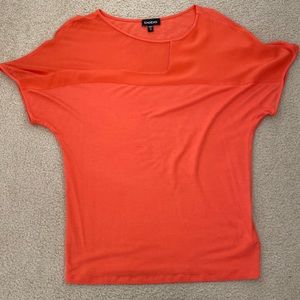 Bebe light orange/coral shirt